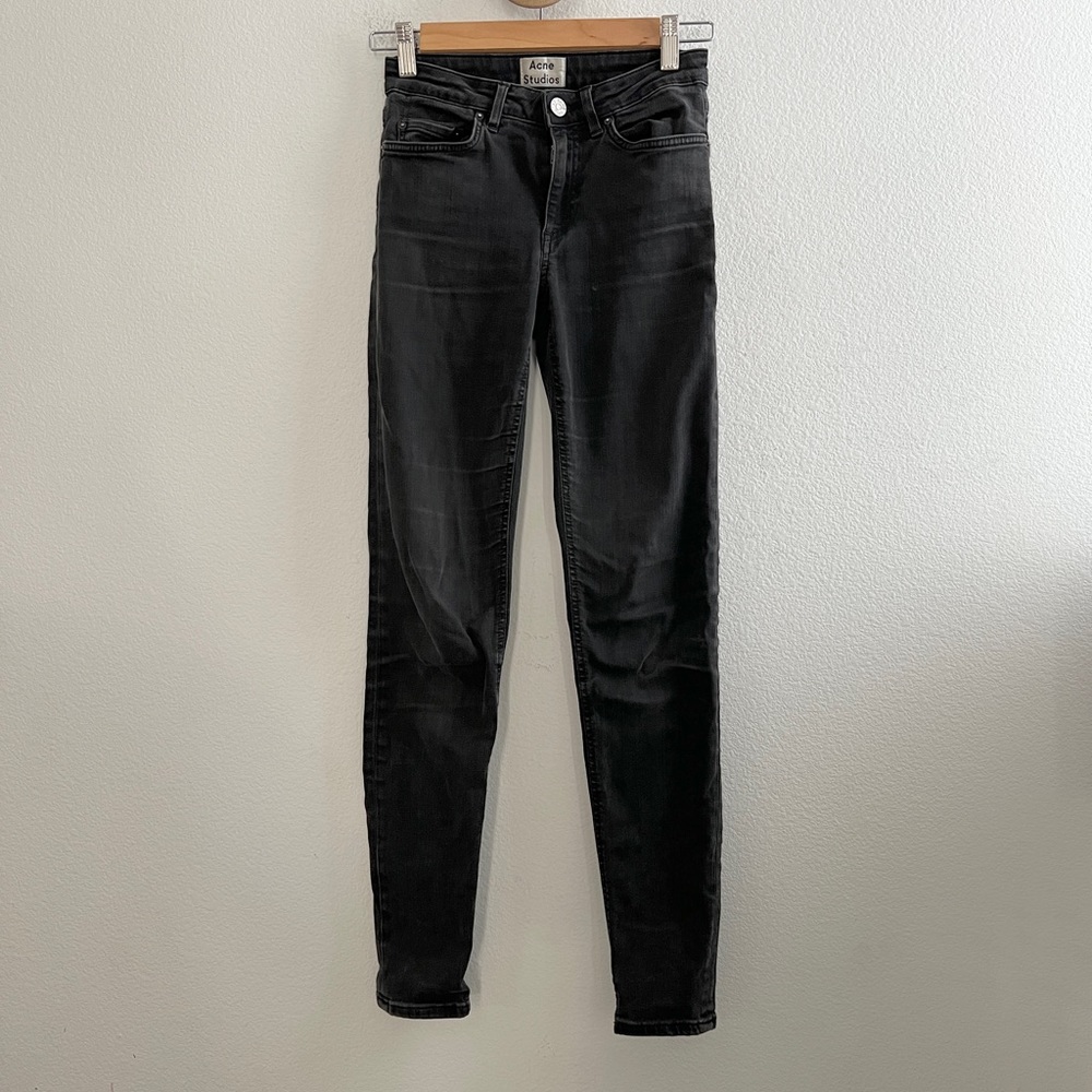 Acne Studios Skin 5 Used Black Skinny Jeans
